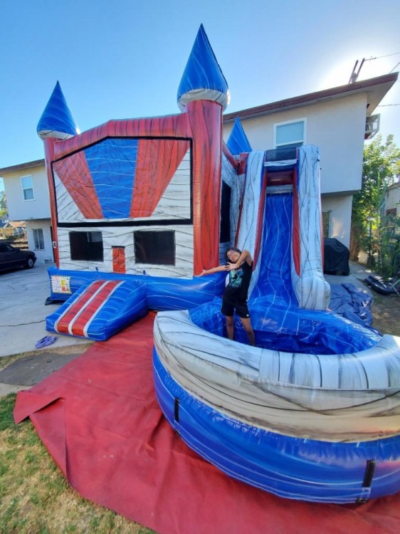 18x16 Blue Red Castle Combo