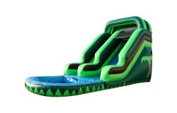 16 FT Green Palm Tree Waterslide