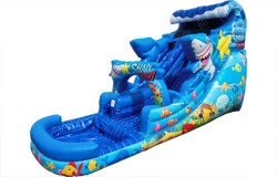 18ft Shark Attack Waterslide