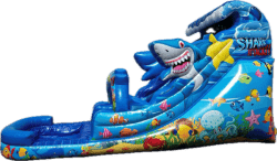 18ft Shark Attack Waterslide